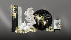 T台浪漫-轮播花艺细节