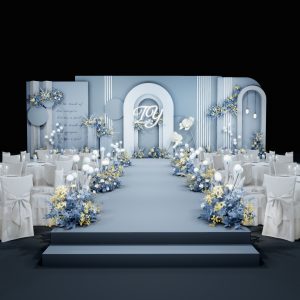 《湛蓝星愿》---浅蓝系简约婚礼：在纯净与温柔中定格爱之瞬