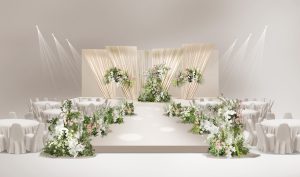 轻纱幔舞婚礼场景细节