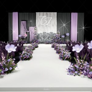 紫色之约婚礼全景（紫韵流光氛围）