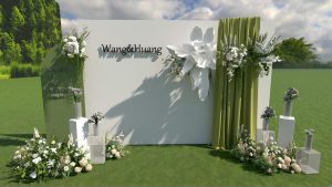 青茵花嫁婚礼合影区场景