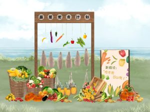 婚礼现场的果蔬装饰细节