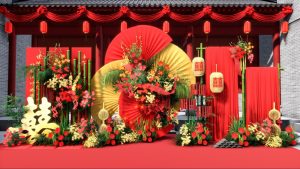 红韵新庭婚礼竹子装饰细节