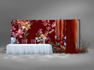 缪斯花园婚礼迎宾区繁花装饰