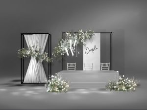 银域幻境婚礼迎宾区灯光烘托细节