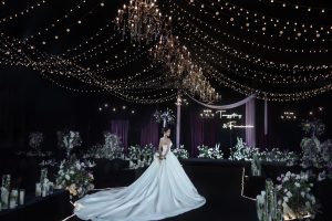 鎏光夜幕紫黑星河轻奢婚礼现场